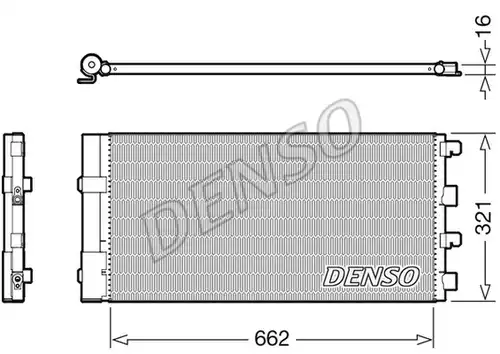 кондензатор, климатизация DENSO DCN37003