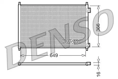 кондензатор, климатизация DENSO DCN40006