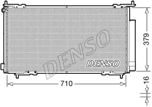 кондензатор, климатизация DENSO DCN40015