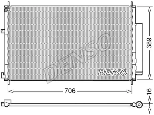 кондензатор, климатизация DENSO DCN40024
