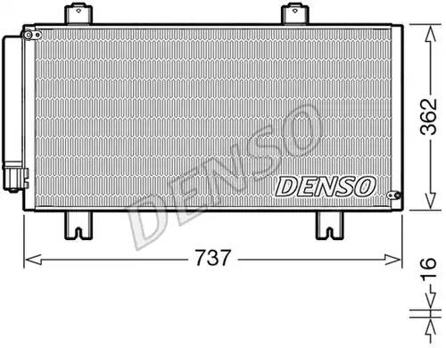 кондензатор, климатизация DENSO DCN40029