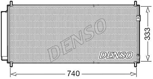 кондензатор, климатизация DENSO DCN40030