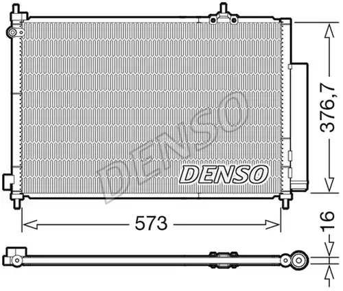кондензатор, климатизация DENSO DCN40031