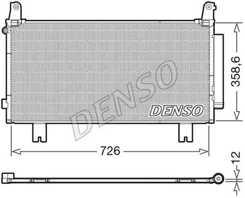 кондензатор, климатизация DENSO DCN40032