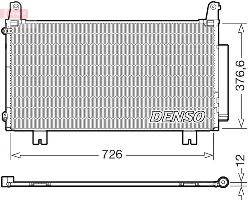 кондензатор, климатизация DENSO DCN40034