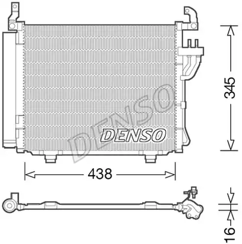 кондензатор, климатизация DENSO DCN41003