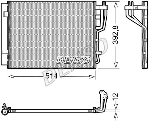 кондензатор, климатизация DENSO DCN41014