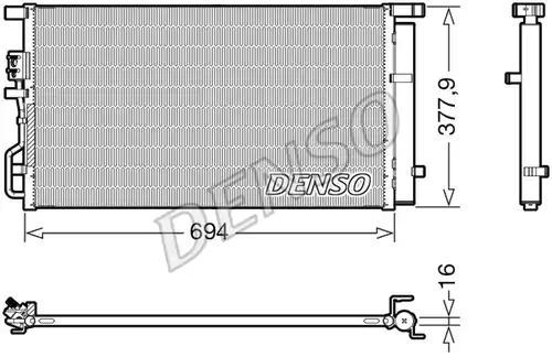 кондензатор, климатизация DENSO DCN41019