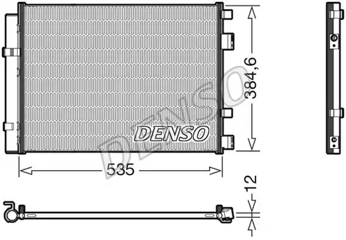 кондензатор, климатизация DENSO DCN41020