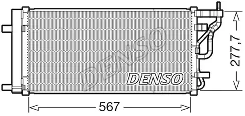 кондензатор, климатизация DENSO DCN41024