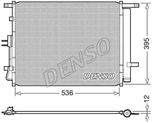 кондензатор, климатизация DENSO DCN43002