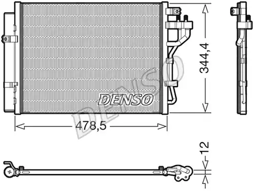 кондензатор, климатизация DENSO DCN43006