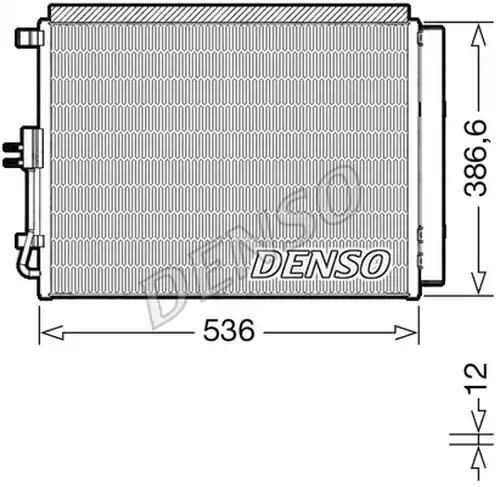 кондензатор, климатизация DENSO DCN43009
