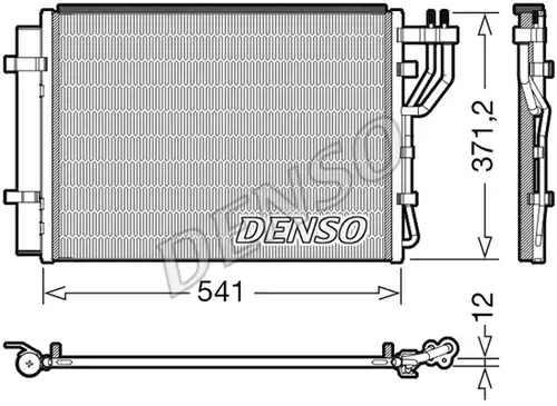 кондензатор, климатизация DENSO DCN43010