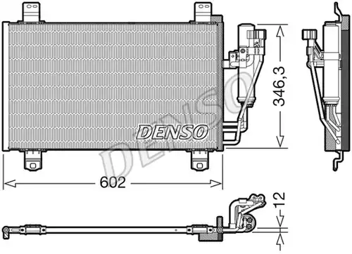 кондензатор, климатизация DENSO DCN44017