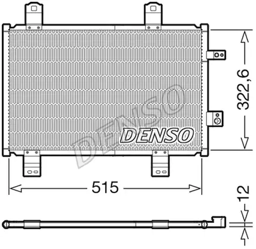 кондензатор, климатизация DENSO DCN44018