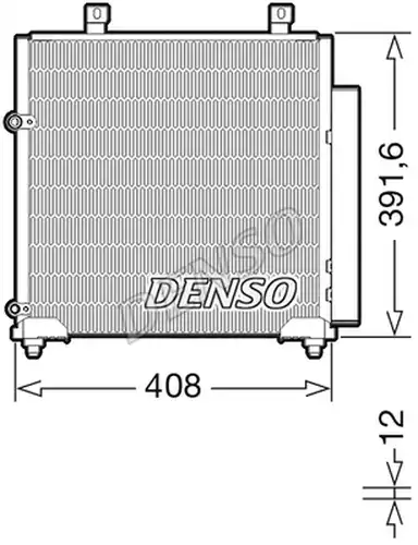 кондензатор, климатизация DENSO DCN45012