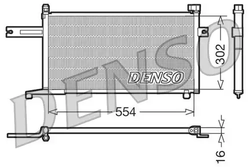 кондензатор, климатизация DENSO DCN46005