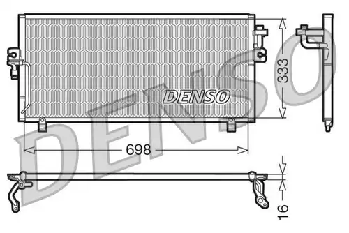 кондензатор, климатизация DENSO DCN46010