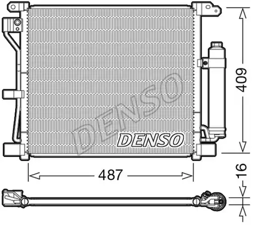 кондензатор, климатизация DENSO DCN46019