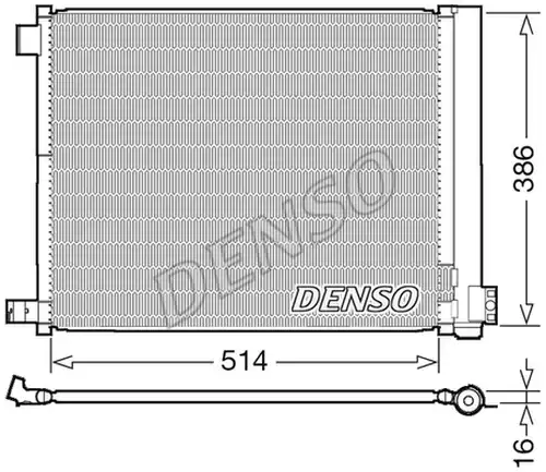 кондензатор, климатизация DENSO DCN46022