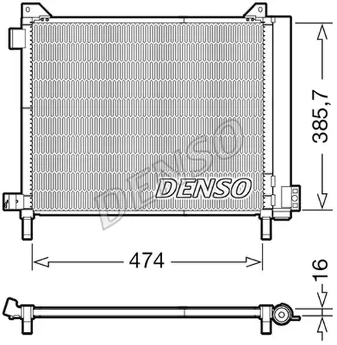 кондензатор, климатизация DENSO DCN46030