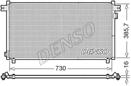 кондензатор, климатизация DENSO DCN46033
