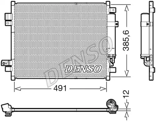 кондензатор, климатизация DENSO DCN46034