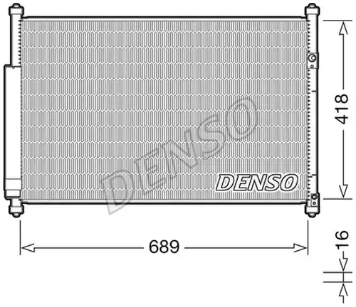 кондензатор, климатизация DENSO DCN47006