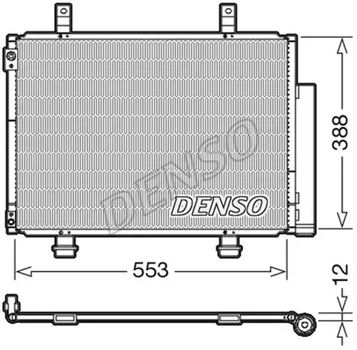 кондензатор, климатизация DENSO DCN47007