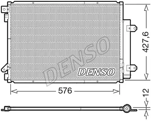 кондензатор, климатизация DENSO DCN47008