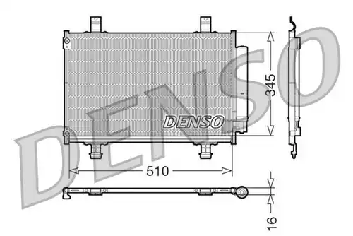 кондензатор, климатизация DENSO DCN47010