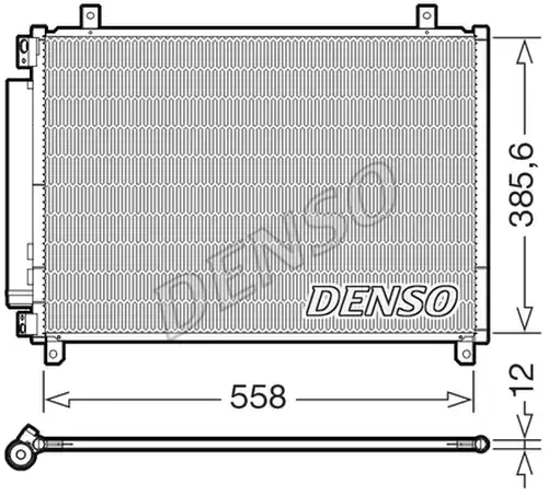 кондензатор, климатизация DENSO DCN47012