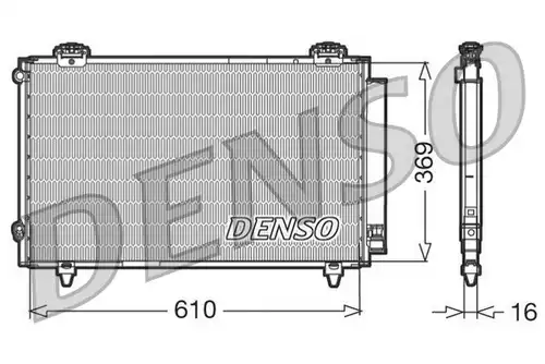 кондензатор, климатизация DENSO DCN50008