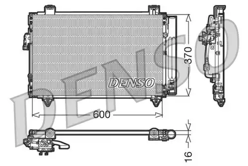 кондензатор, климатизация DENSO DCN50014