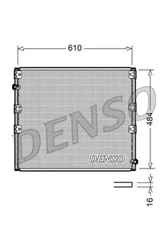 кондензатор, климатизация DENSO DCN50020