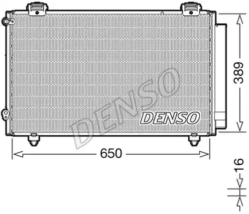 кондензатор, климатизация DENSO DCN50023