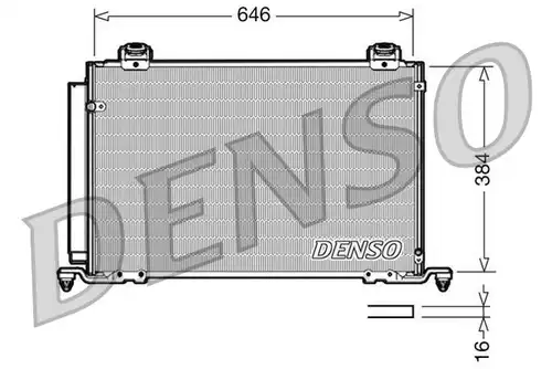 кондензатор, климатизация DENSO DCN50027