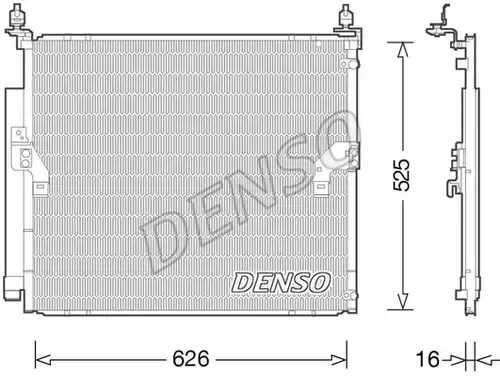 кондензатор, климатизация DENSO DCN50034