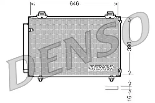 кондензатор, климатизация DENSO DCN50035