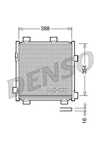 кондензатор, климатизация DENSO DCN50040