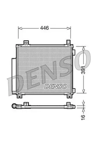 кондензатор, климатизация DENSO DCN50045