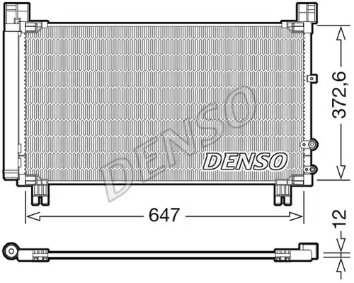 кондензатор, климатизация DENSO DCN50053