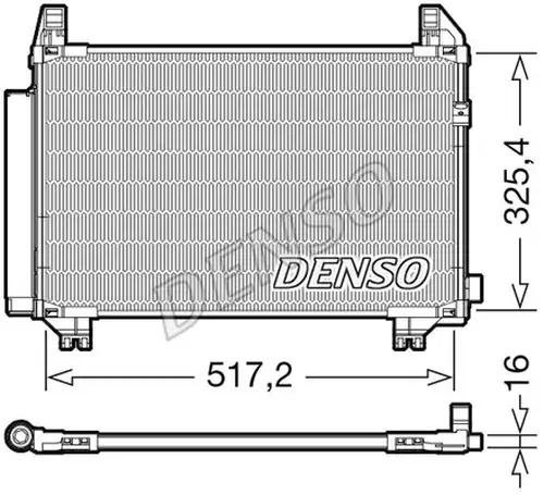 кондензатор, климатизация DENSO DCN50107