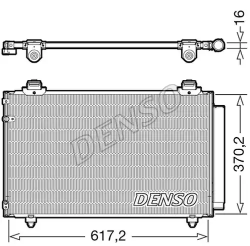 кондензатор, климатизация DENSO DCN50112