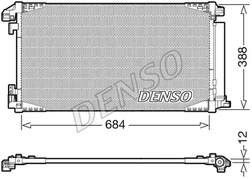 кондензатор, климатизация DENSO DCN50119