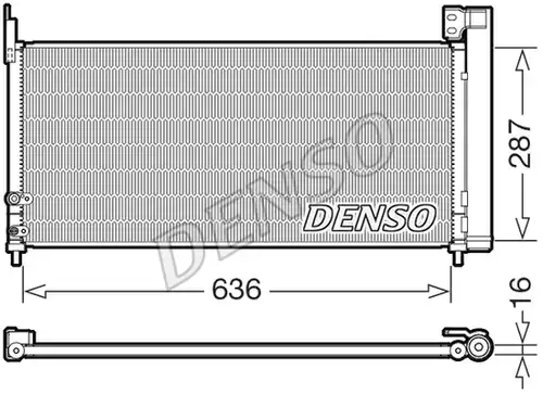 кондензатор, климатизация DENSO DCN50122