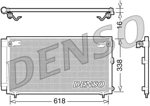 кондензатор, климатизация DENSO DCN51006