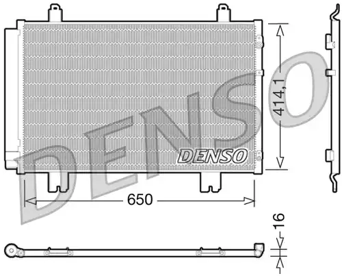кондензатор, климатизация DENSO DCN51009