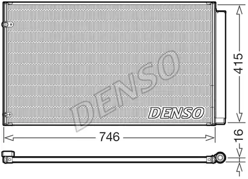 кондензатор, климатизация DENSO DCN51017
